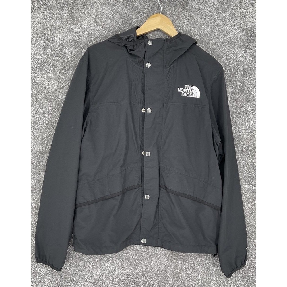 The North Face 86 Mountain Wind Jacket Men's Black Hooded Size S NF0A5J4E S22